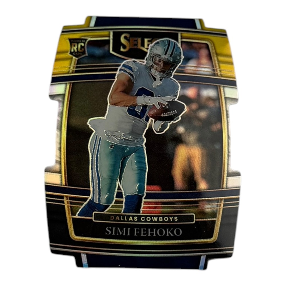 2021 Panini Select Simi Fehoko Rookie Card RC Die-Cut Silver Prizm 83 Cowboys